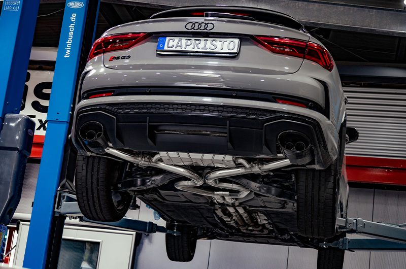 Audi RSQ3 - ECE Valved Exhaust + MidPipes for OEM Tips (OE Actuators)