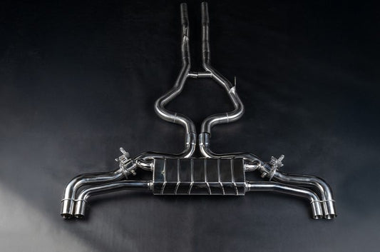 Audi RSQ3 - ECE Valved Exhaust + MidPipes for OEM Tips (OE Actuators)
