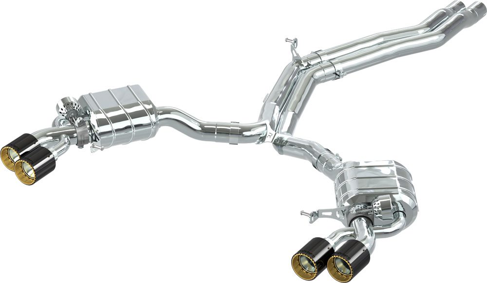 Audi RS5 (F5) Sportback - Valved Exhaust, MidPipes + Carbon Tips (CES3)