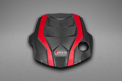Audi RS5 (F5) - Carbon Fiber Engine Cover + Lock Cover (Set)