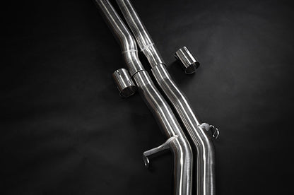 Audi S8 (D5) - Valved Catback Exhaust System + Capristo Tips (OE Actuators)