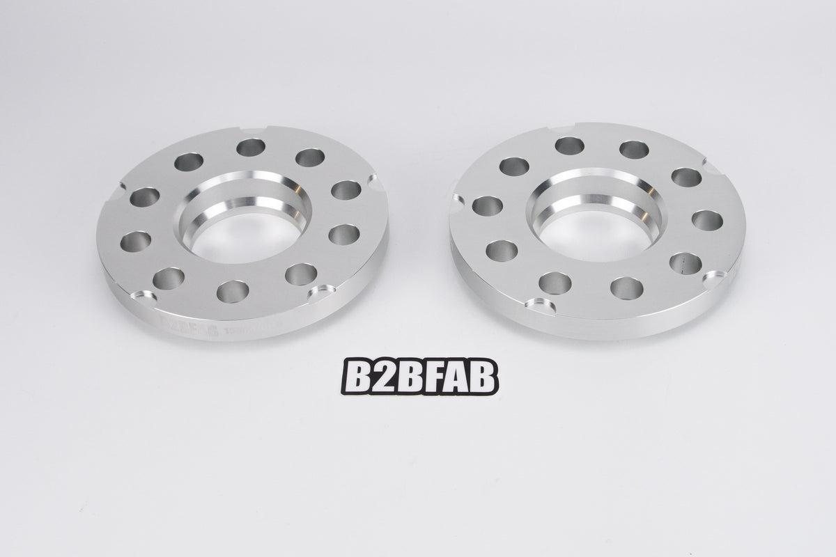 B2BFAB 15mm wheel Spacer Pair, 5x112 for 66.6 Center Bore