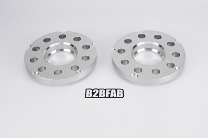 B2BFAB 15mm wheel Spacer Pair, 5x112 for 66.6 Center Bore