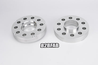B2BFAB 25mm wheel Spacer Pair, 5x112 for 66.6 Center Bore