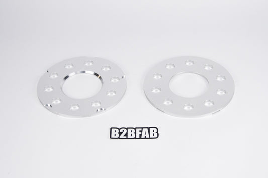 B2BFAB 5mm Wheel Spacer Pair, 5x112 for 66.6 Center Bore