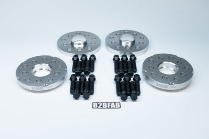 B2BFAB 5x100 | 5x112 Flush Wheel Spacer Kit With Hardware 15mm | 20mm