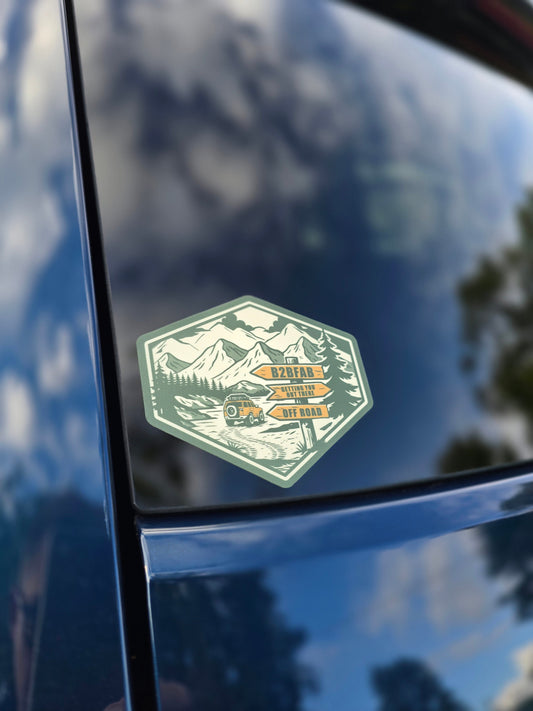 B2BFAB Getting You Out There Sticker