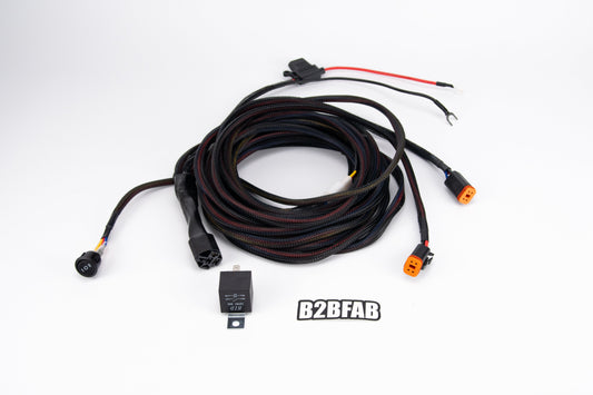 B2BFAB Heavy Duty Dual Output 4DT With Single 3-way Switch Wiring Harness