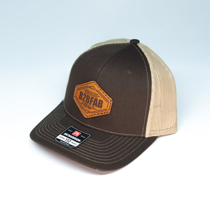 B2BFAB Leather Patch Snapback Hat