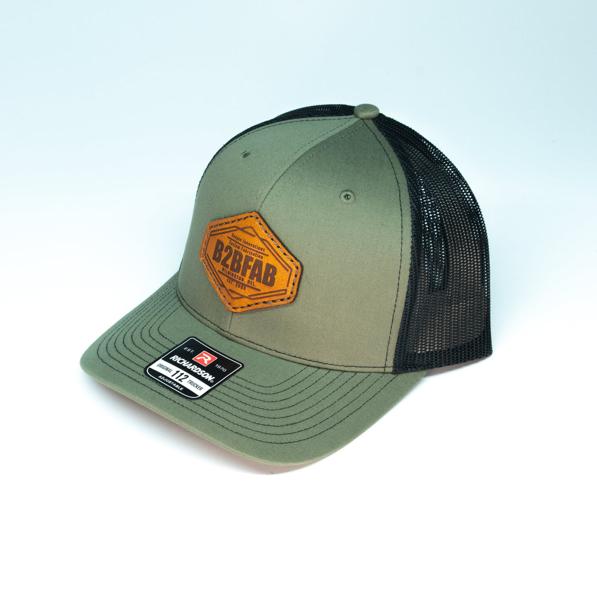 B2BFAB Leather Patch Snapback Hat