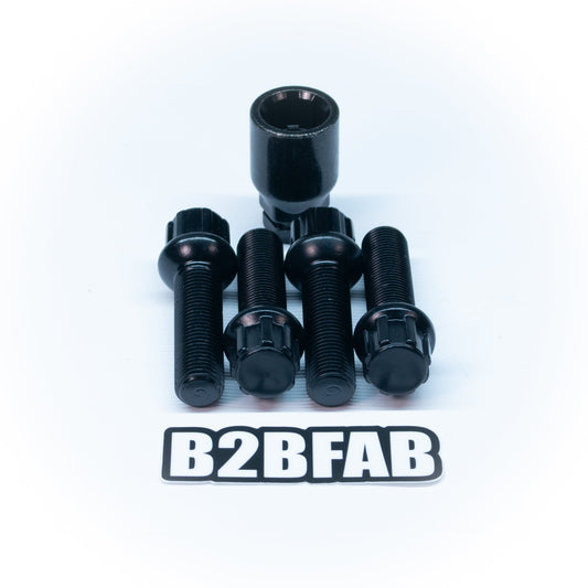 B2BFAB Extended Wheel Lock Kit, Ball Seat, For OEM or Neuspeed Wheels With Wheel Spacers