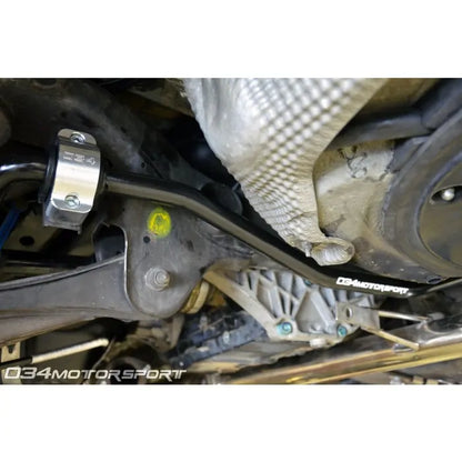 034Motorsport Solid Rear Sway Bar, B6/B7 Audi A4/S4/RS4 Quattro & FWD, Adjustable