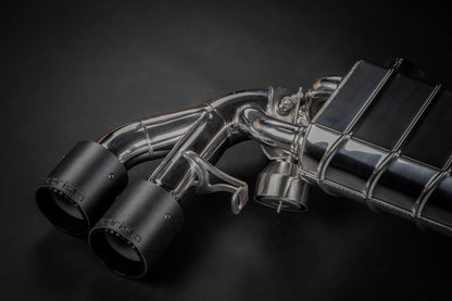 BMW M5CS (F90) - Valved Exhaust + 200cell OPF, MidSilencer Spare & Wicrom Tips (OE Actuators)