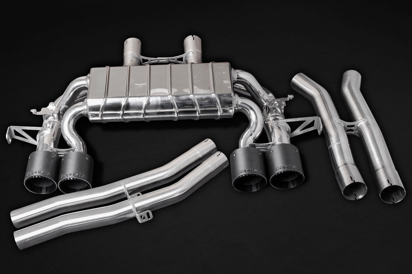 BMW M3/M4 (G8X) - Valved Exhaust, 200cell OPF, MidSilencer Spare + Wicrom Tips (OE Actuators)