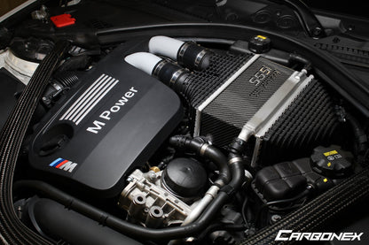 Carbonex F8X (S55) Carbon Charge Cooler Cover - Engraved