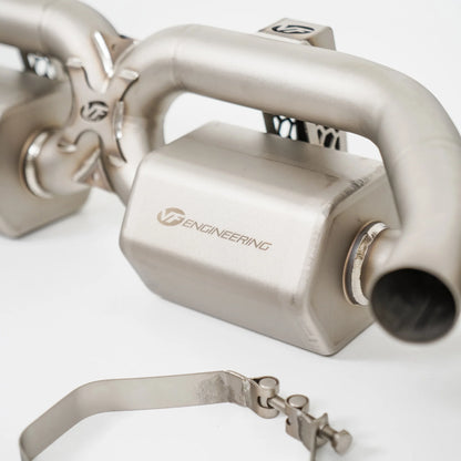 Titanium Valved Catback Exhaust System - 2019-2024 Porsche 911 Turbo/Turbo S