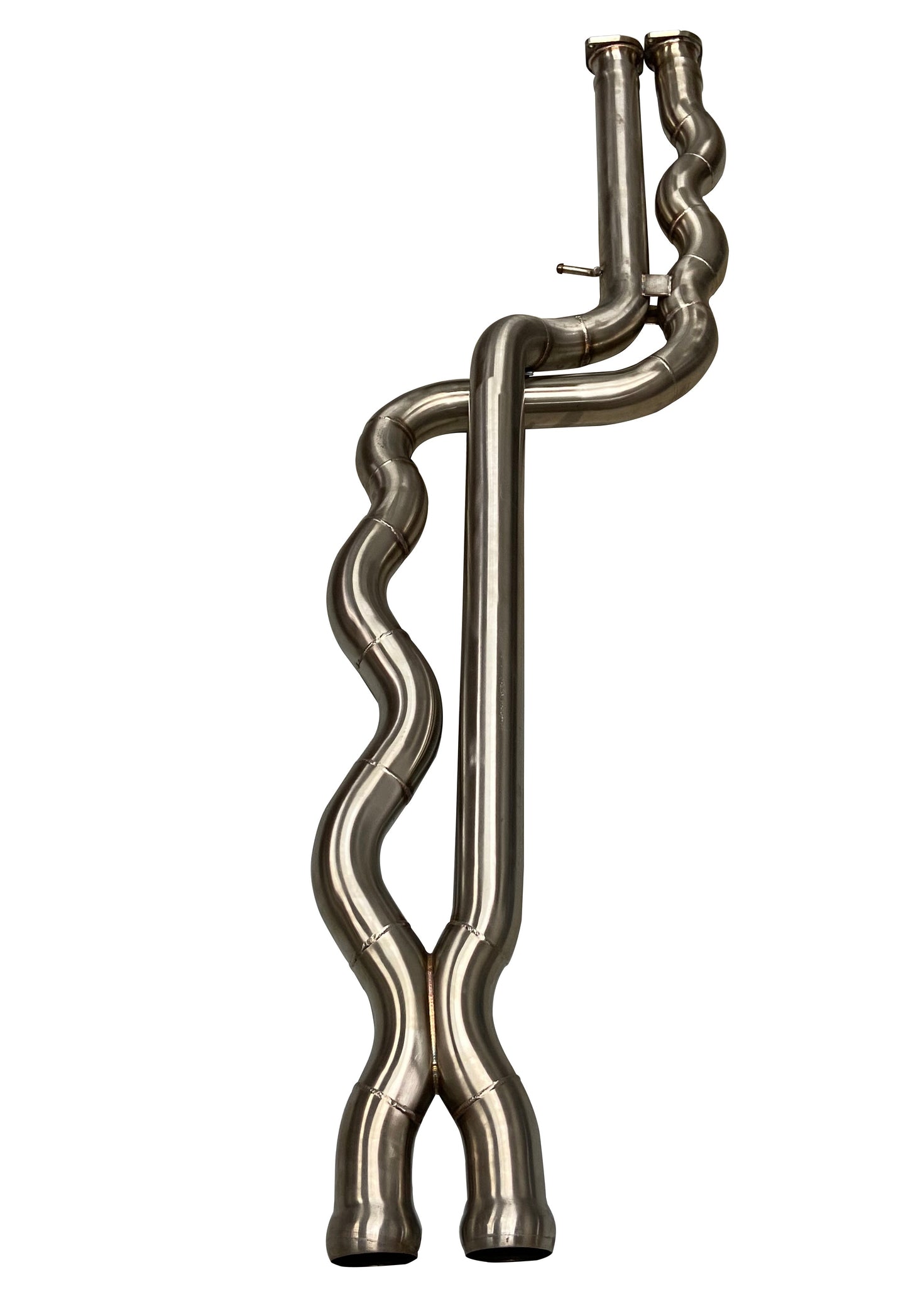 F8X BMW M3 & M4 Equal Length Mid Pipe (US Patent 11248511, UK and EU patent 3882441) includes Active F-brace and $90 fixed price shipping in lower 48 states