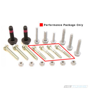 HS Tuning clutch installation hardware kit with various bolts and nuts for VW GTI and GLI performance upgrades.