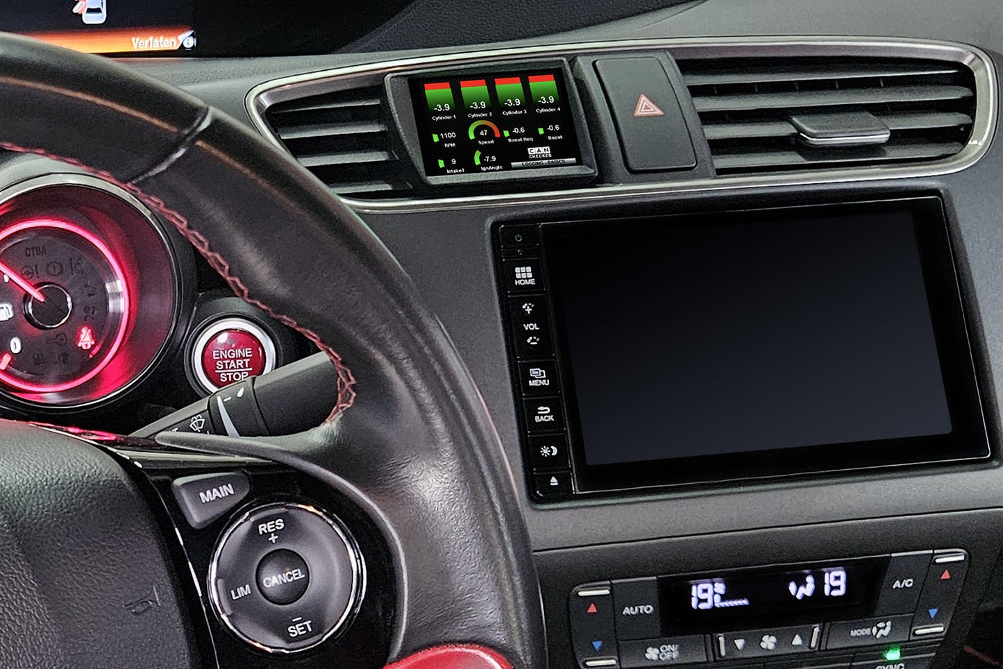 CANchecked Honda FK2 Civic MFD32 Multi Function Display | 3.2" Gen2 (LHD)