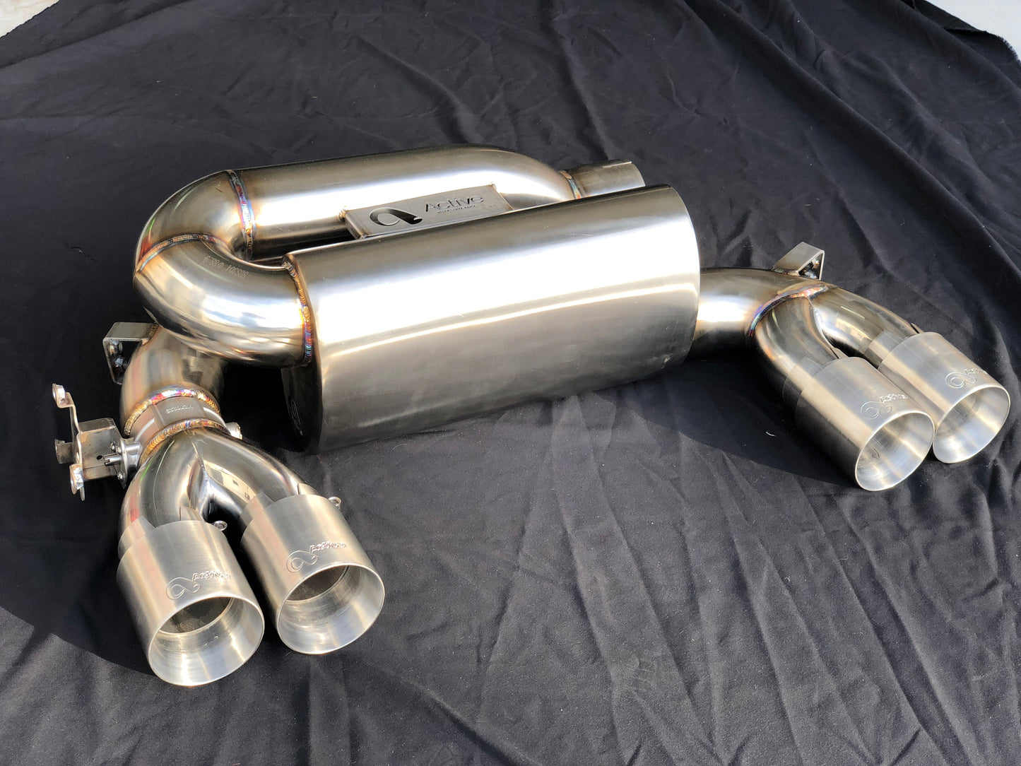 Active Autowerke F8X M3 M4 Signature Exhaust System includes Active F-brace