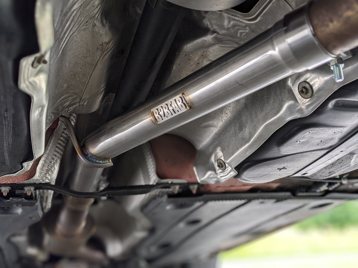 B2BFAB Trackpipe, Resonator Delete For VW Golf Alltrack | 4 Motion Golf Sportwagen