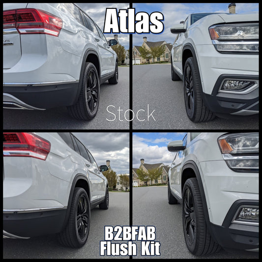 B2BFAB Atlas | Cross Sport Flush wheel Spacer Kit With Hardware 15mm | 20mm