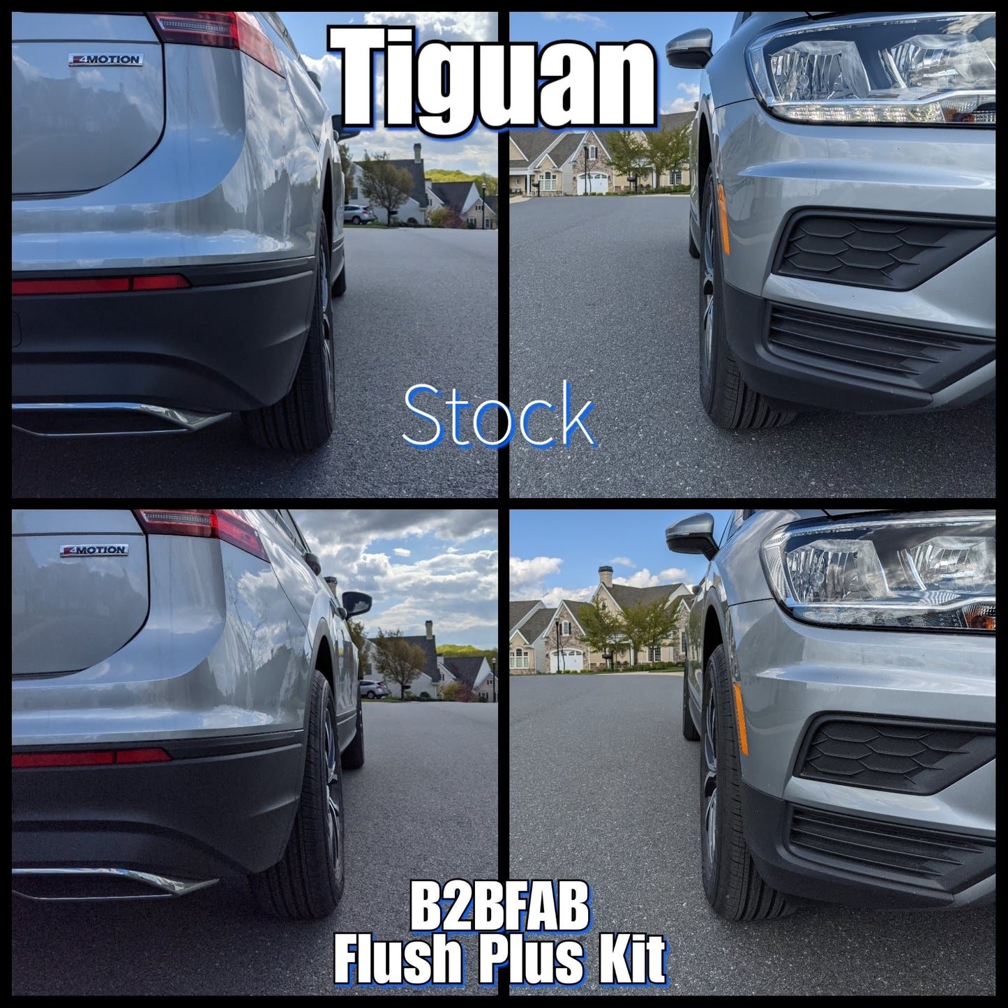 B2BFAB Tiguan Flush Plus wheel Spacer Kit With Hardware 20mm | 25mm