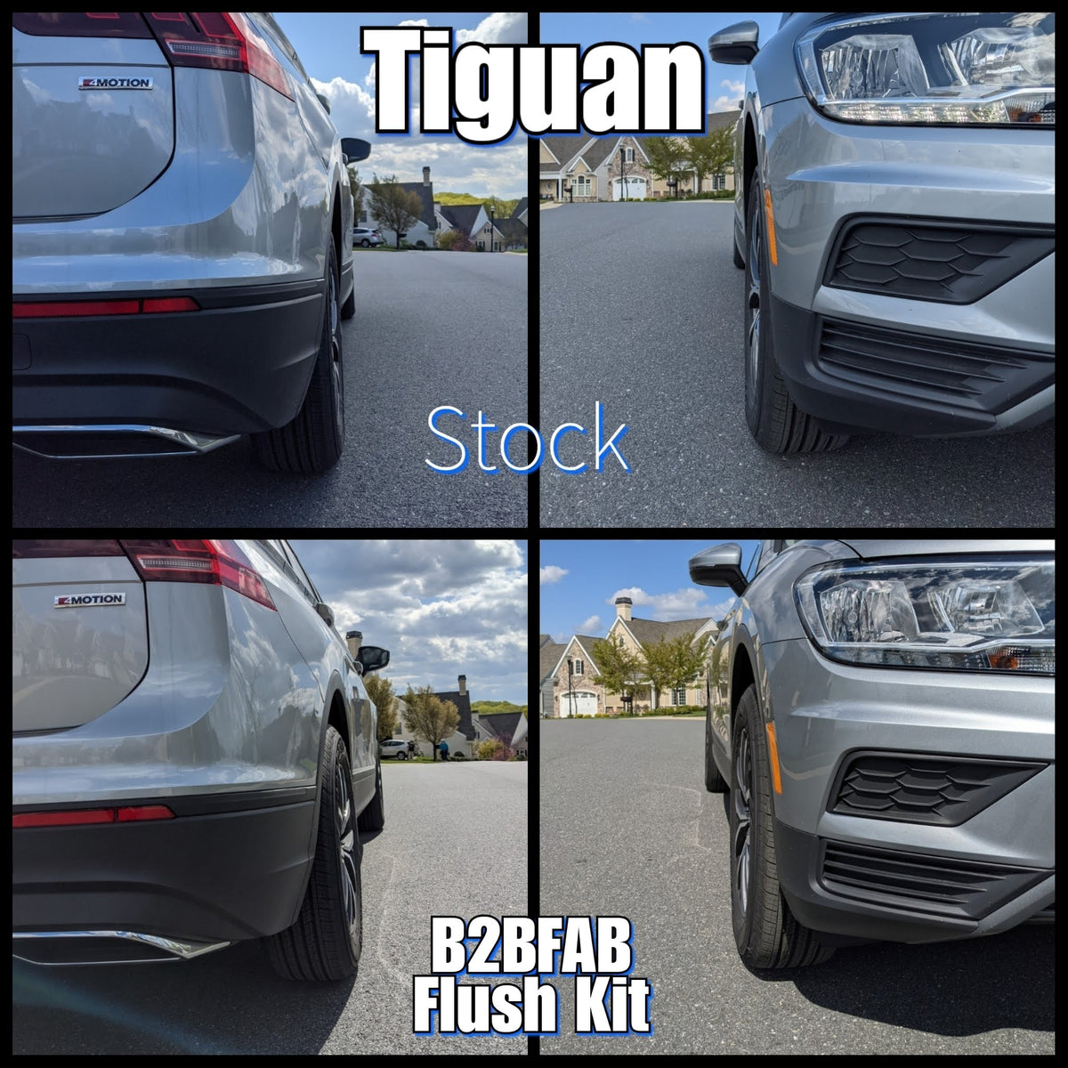 B2BFAB Tiguan Flush wheel Spacer Kit With Hardware 15mm | 20mm