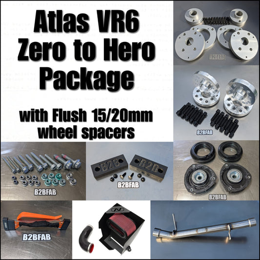 B2BFAB Zero-to-Hero Package with Flush 15/20mm wheel spacers for Atlas VR6
