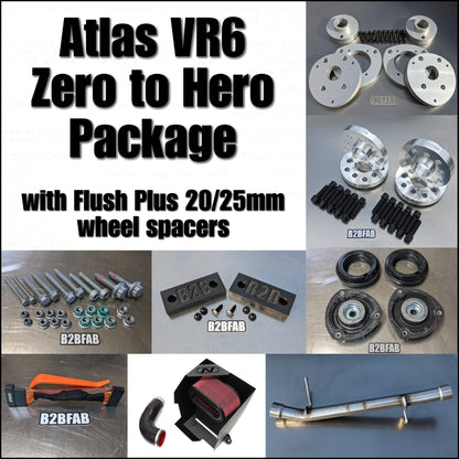 B2BFAB Zero-to-Hero Package with Flush Plus 20/25mm wheel spacers for Atlas VR6