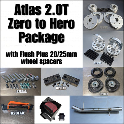 Atlas 2.0T, Zero to Hero Package, with Flush Plus 20/25mm wheel spacers