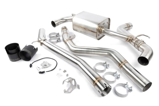 Dinan Valved Cat-Back Exhaust - 2020-2025 Toyota GR Supra 3.0 Stainless Steel - Black Tips - A90/A91