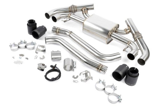 Dinan Valved Axle-Back Exhaust - 2022-2025 BMW M240i Stainless Steel - Black Tips - G42