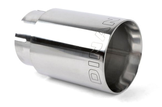 Dinan Double-Walled 4" Clamp-On Exhaust Tip (Polished) Polished - 4" Outlet, 3.25" Inlet