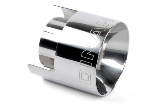 Dinan Double-Walled 4.5" Clamp-On Exhaust Tip (Polished) Polished - 4.5" Outlet, 3" Inlet