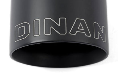 Dinan Double-Walled 4" Clamp-On Exhaust Tip (Black Ceramic) Black - 4" Outlet, 2.75" Inlet