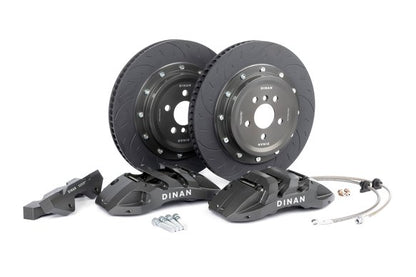 Dinan Front Big Brake Kit - 2012-2021 BMW 2/3/4-Series Front - 6-Piston - 395x34mm - Grey - F22/F23/F30/F31/F32/F33/F34/F36