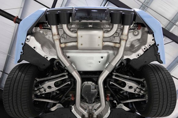 Dinan Valved Axle-Back Exhaust - 2023-2025 BMW M2 Stainless Steel - Black Tips - G87
