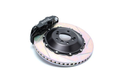 Dinan by Brembo Front Brake Set -  2004-2010 BMW 5/6-Series Front - Black Calipers - Slotted - E60/E63/E64