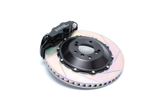 Dinan by Brembo Rear Brake Set - 2001-2006 BMW M3 Rear - Black Calipers - Slotted - E46