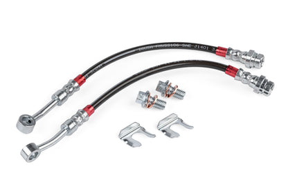 APR Braided Stainless Steel Brake Lines (Set of 2) - Rear