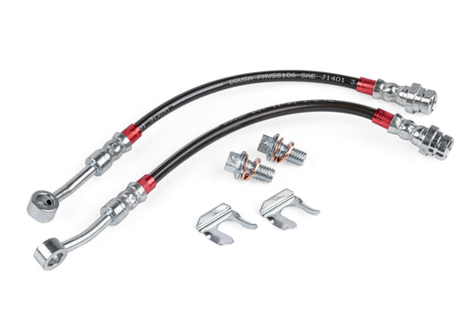 APR Braided Stainless Steel Brake Lines (Set of 2) - Rear