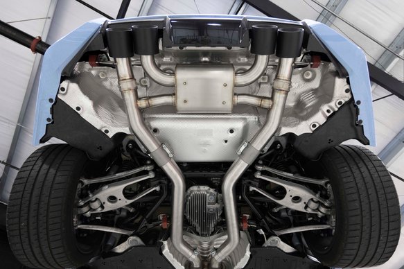 Dinan Valved Axle-Back Exhaust - 2023-2025 BMW M2 Stainless Steel - Black Tips - G87
