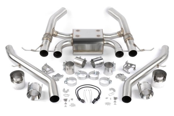 Dinan Valved Axle-Back Exhaust - 2021-2025 BMW M3/M4 Stainless Steel - Polished Tips - G80/G82/G83