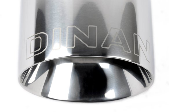 Dinan Double-Walled 4.5" Clamp-On Exhaust Tip (Polished) Polished - 4.5" Outlet, 3" Inlet