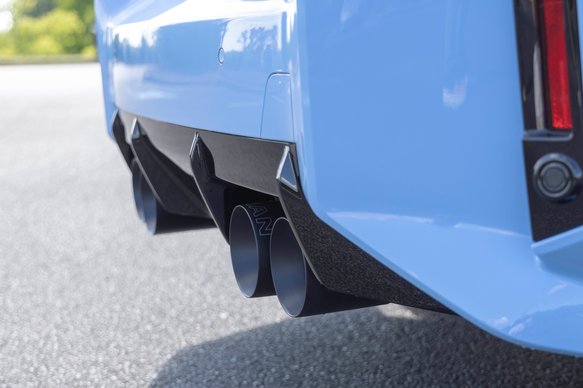 Dinan Valved Axle-Back Exhaust - 2023-2025 BMW M2 Stainless Steel - Black Tips - G87