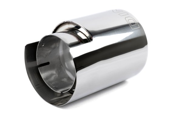 Dinan Double-Walled 4.5" Clamp-On Exhaust Tip (Polished) Polished - 4.5" Outlet, 3.25" Inlet