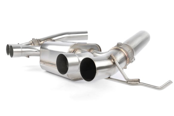 Dinan Valved Axle-Back Exhaust - 2023-2025 BMW M2 Stainless Steel - Black Tips - G87