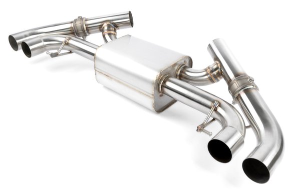 Dinan Valved Axle-Back Exhaust - 2022-2025 BMW M240i Stainless Steel - Black Tips - G42