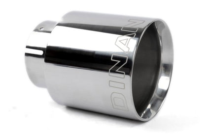 Dinan Double-Walled 4" Clamp-On Exhaust Tip (Polished) Polished - 4" Outlet, 2.75" Inlet